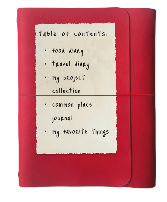 Red Journal Mockup